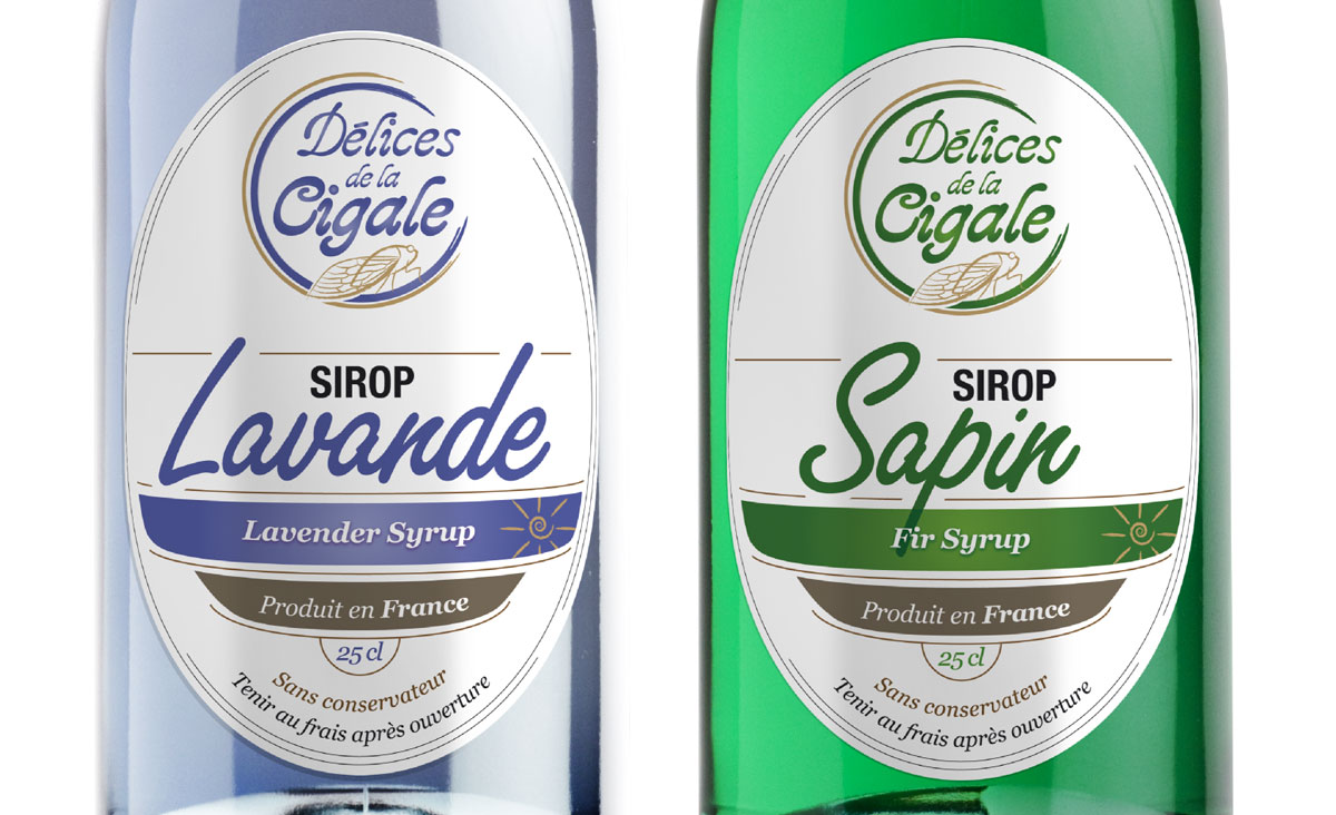 Focus sur le design d'étiquettes de sirop artisanal