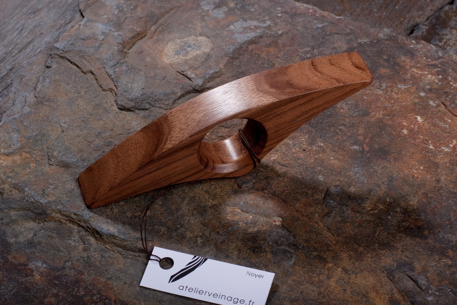 Bague de lecture Bois Noyer fait main - Atelier Veinage